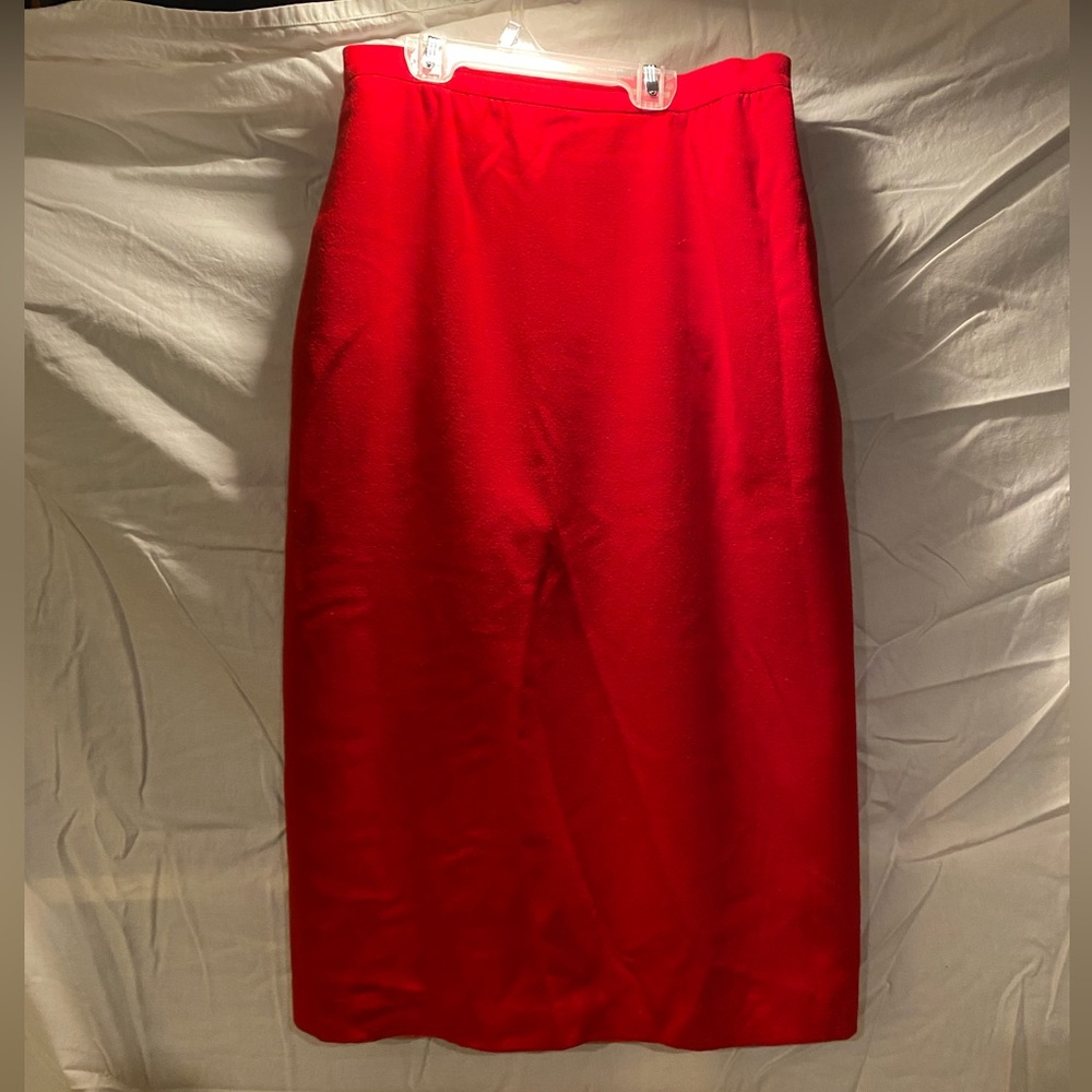 Vintage red pencil skirt
